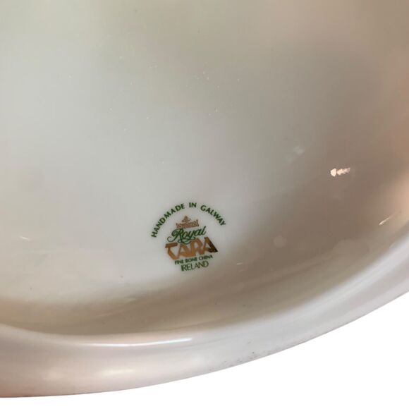 Vintage Royal Tara Pink Floral Bone China Pillar Candle Holder Ireland Cottage - Picture 4 of 8